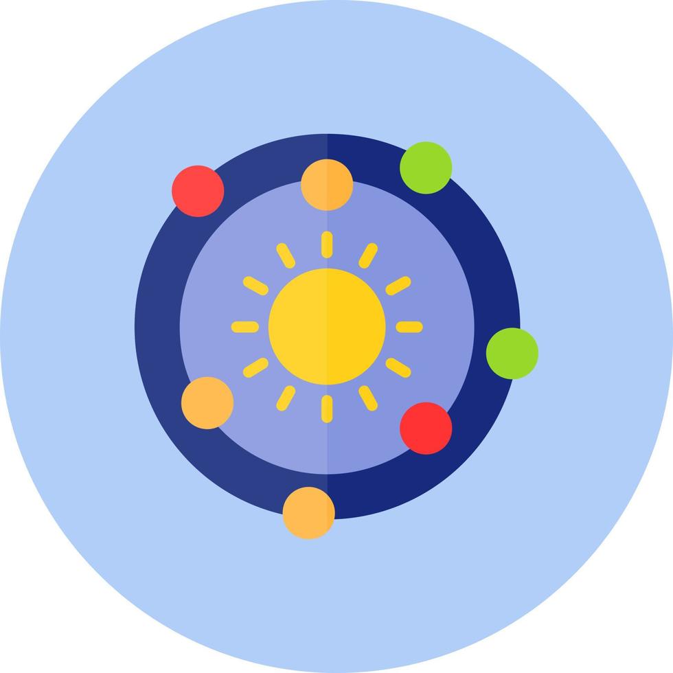 icône de vecteur de système solaire