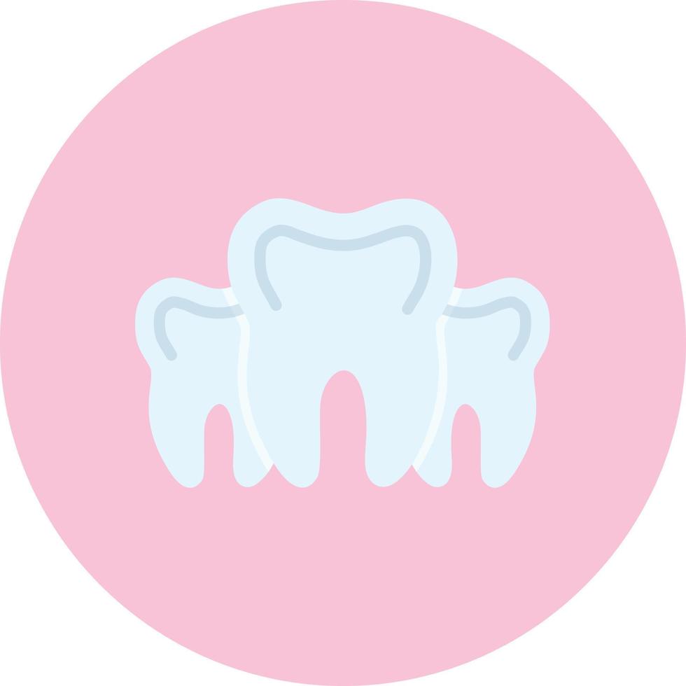 icône de vecteur de dents multiples