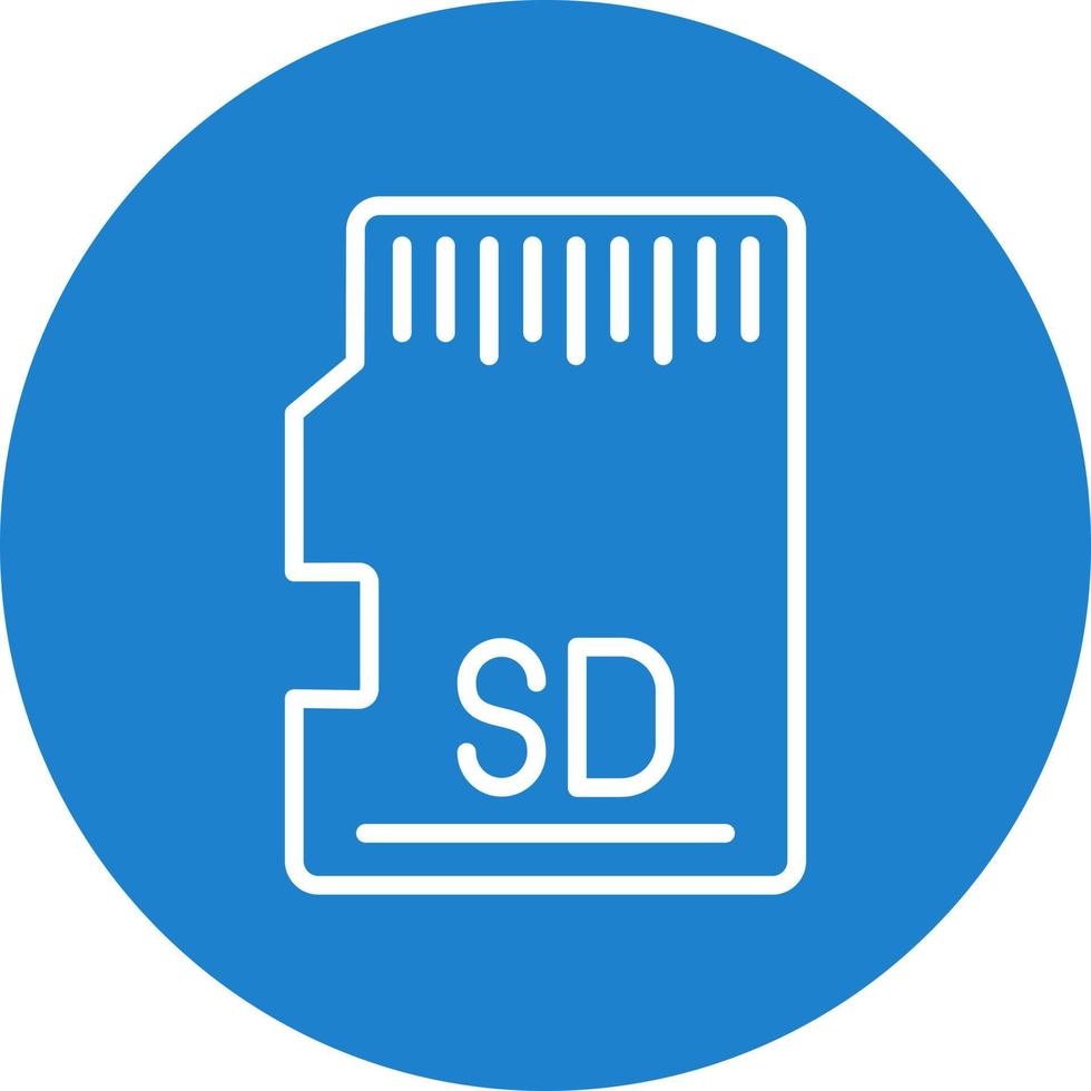 conception d'icône de vecteur de carte sd