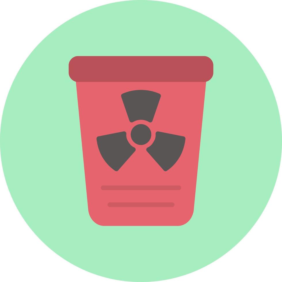 icône de vecteur de déchets toxiques