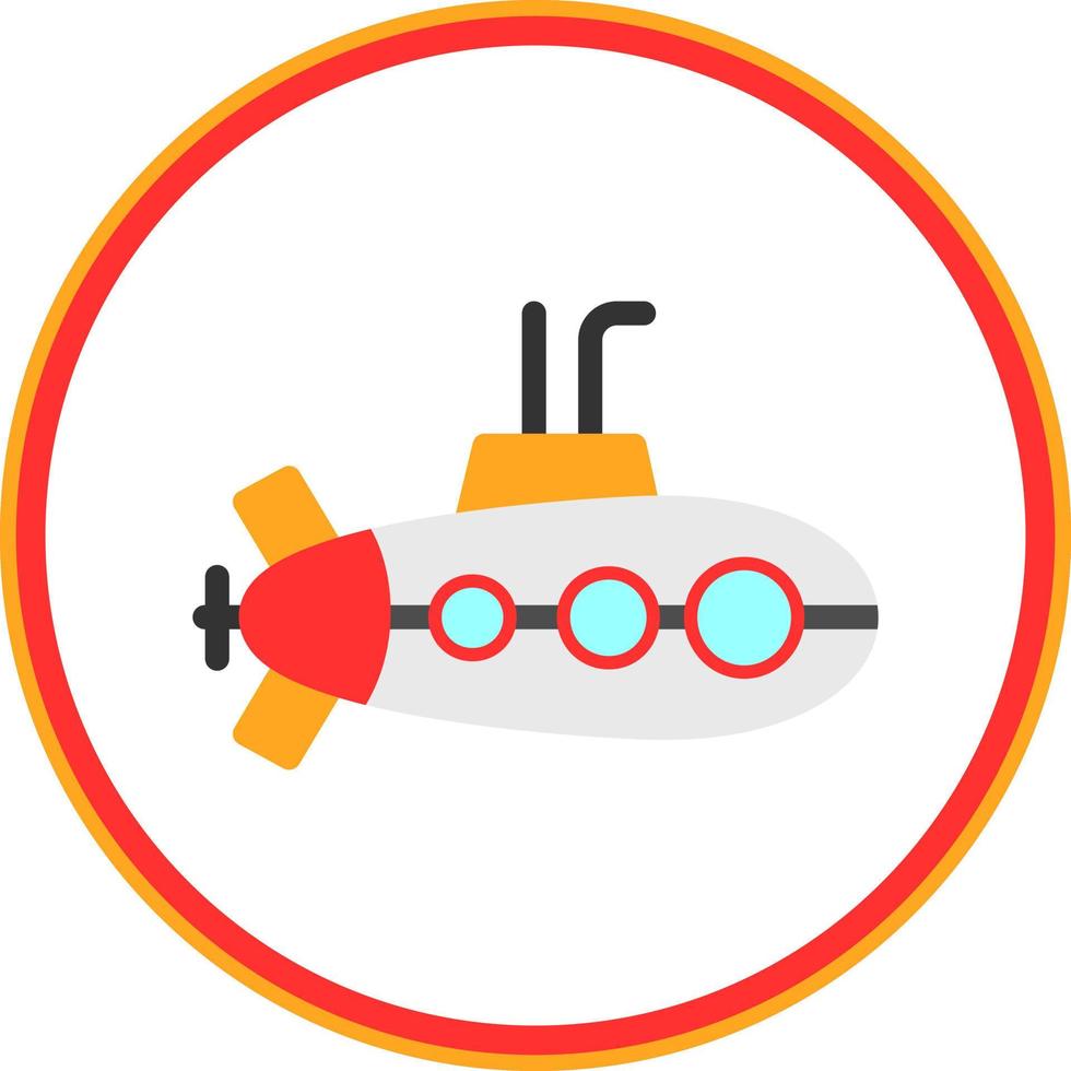 conception d'icône de vecteur sous-marin