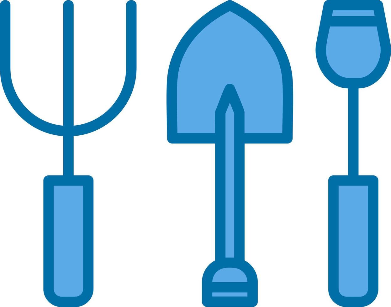 conception d'icônes vectorielles d'outils de jardinage vecteur