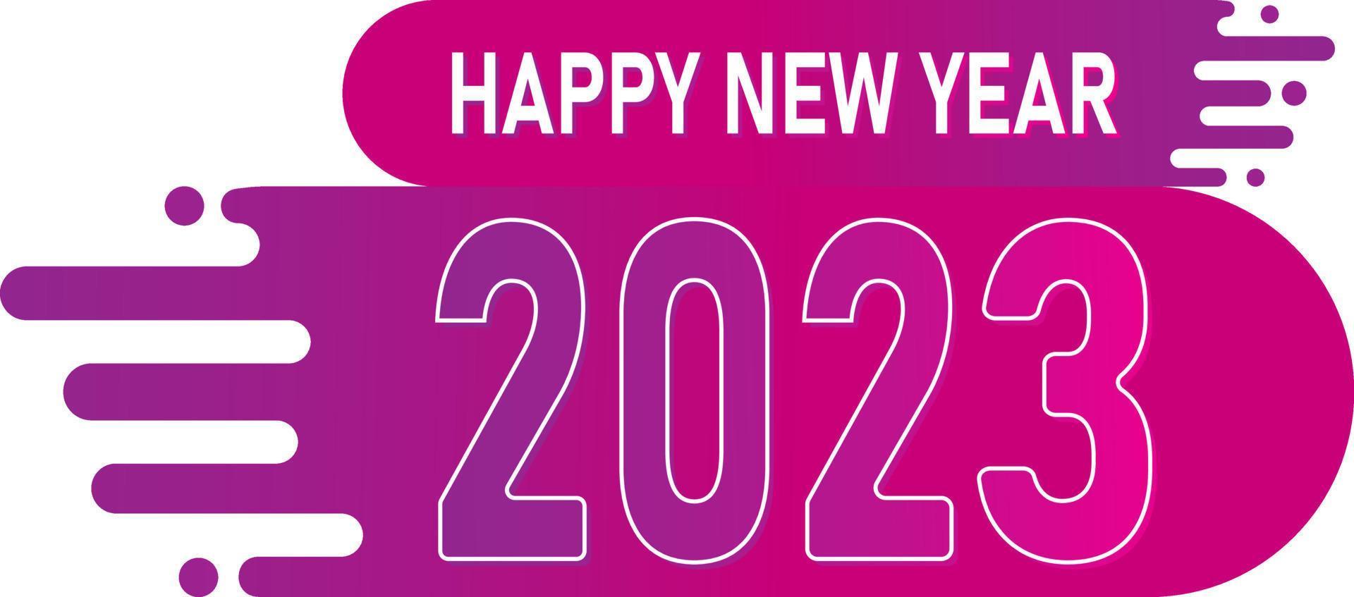 bonne année 2023 clipart vecteur hd