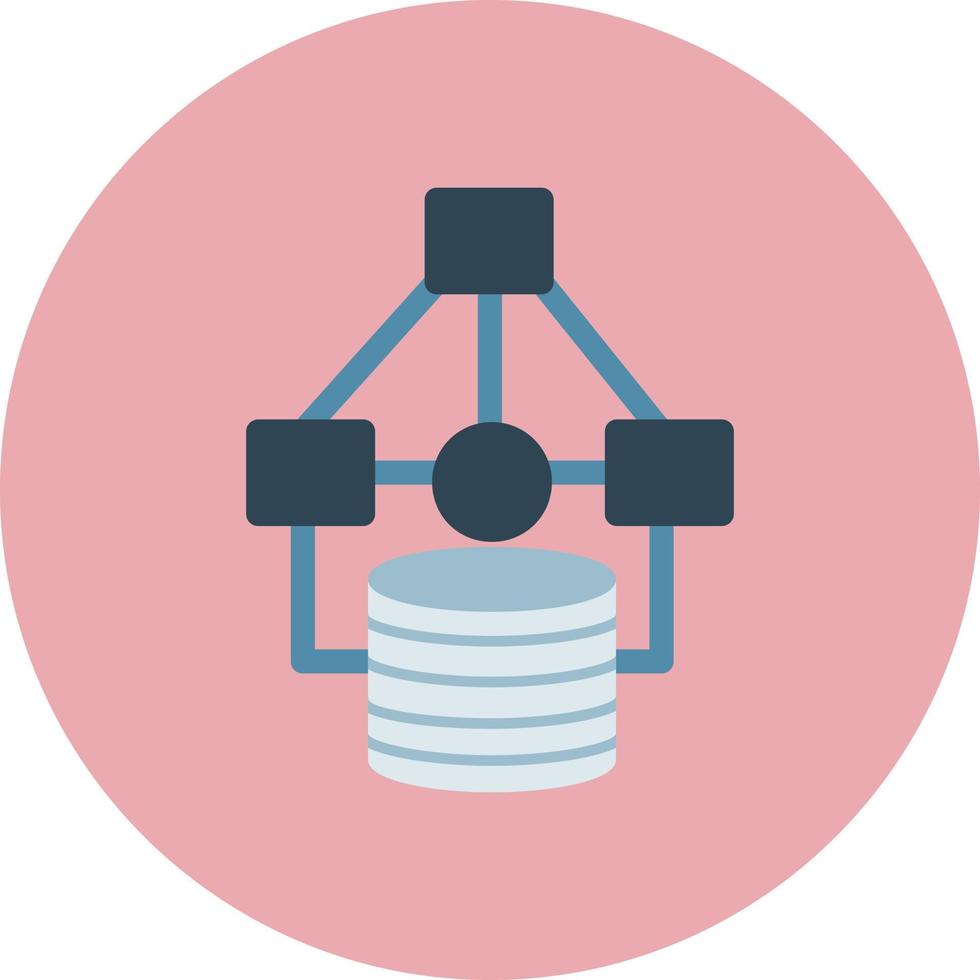 icône de vecteur de modélisation de données