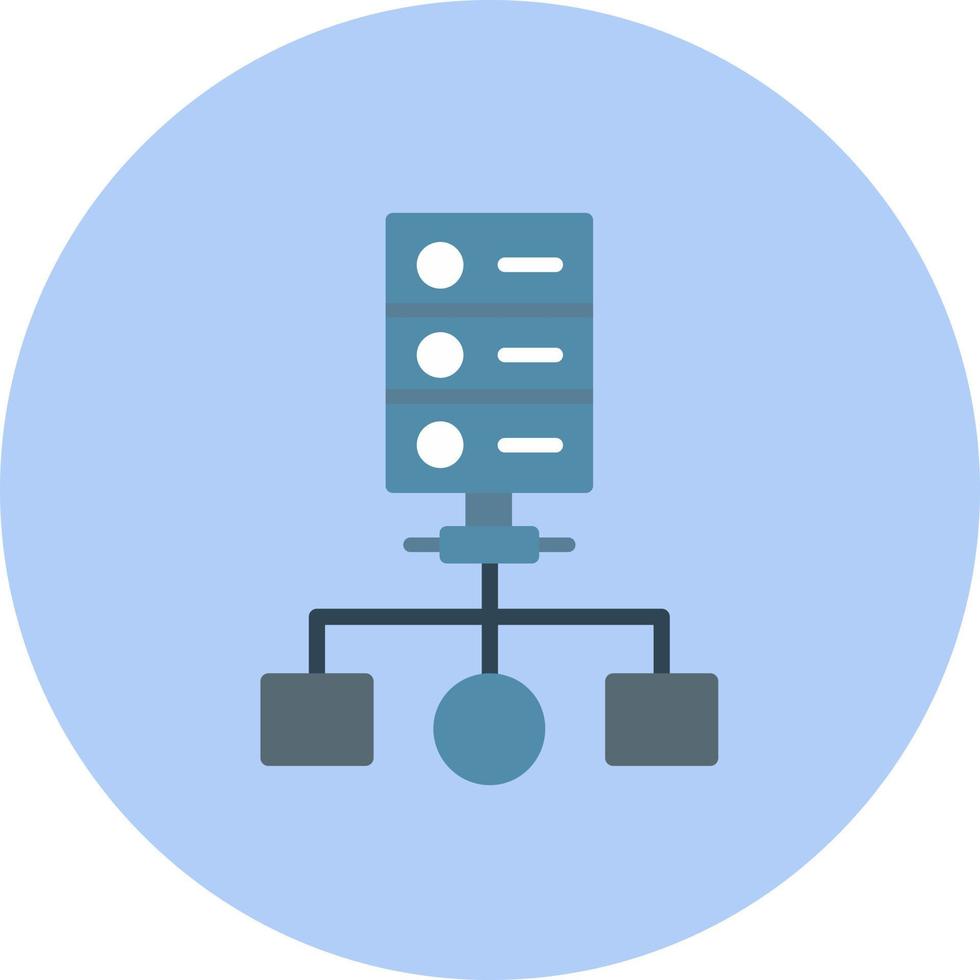 icône de vecteur informatique de cluster