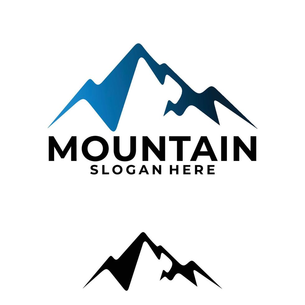 vecteur d'icône de logo de montagne isolé