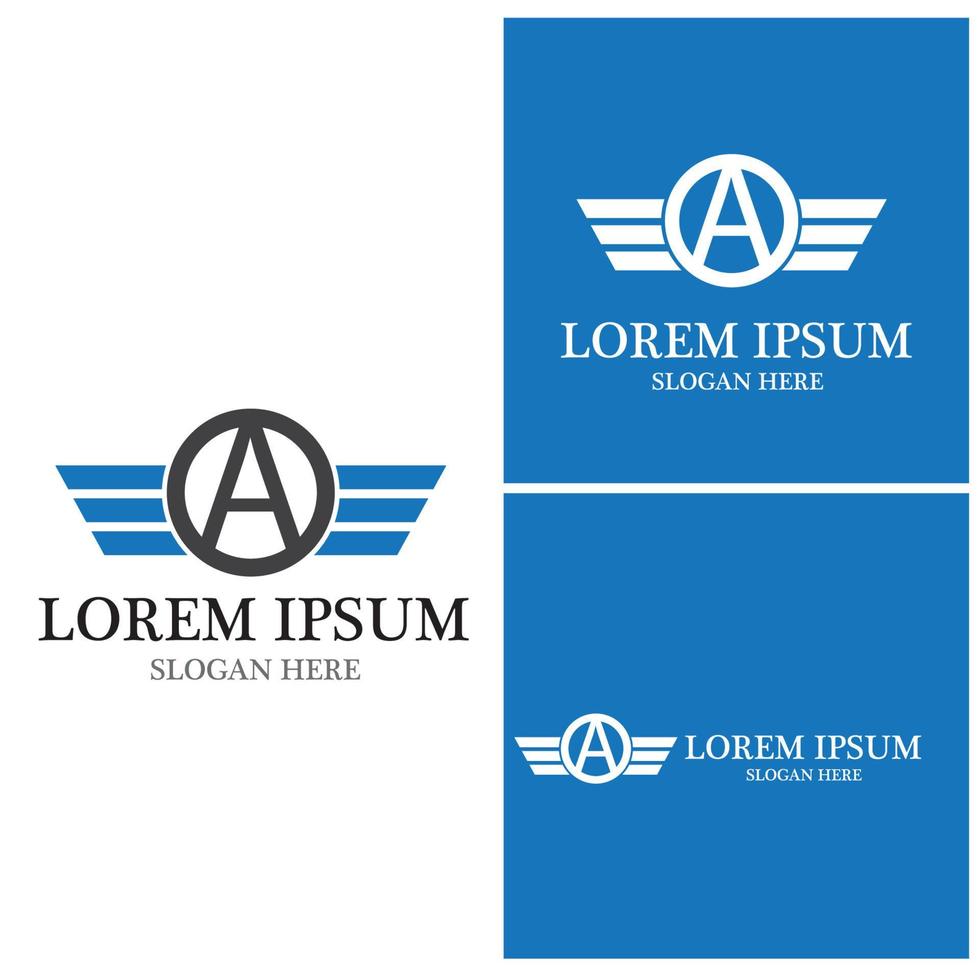 icône de l'aviation et modèle de vecteur de symbole