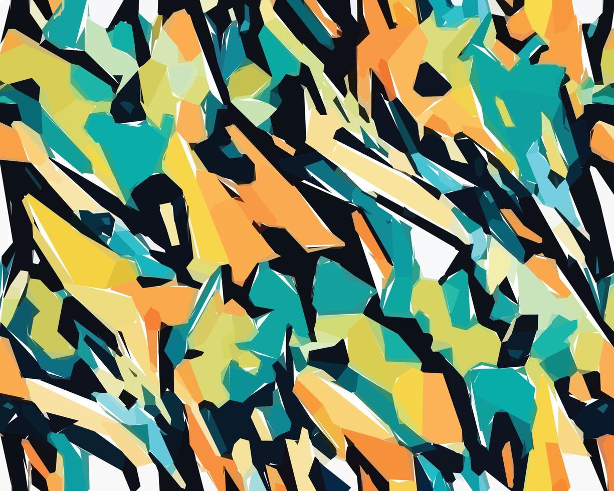 motif safari camouflage coloré. illustration pour papier peint, tissus, emballages, cartes postales, cartes de voeux, invitations de mariage, bannières, web. vecteur