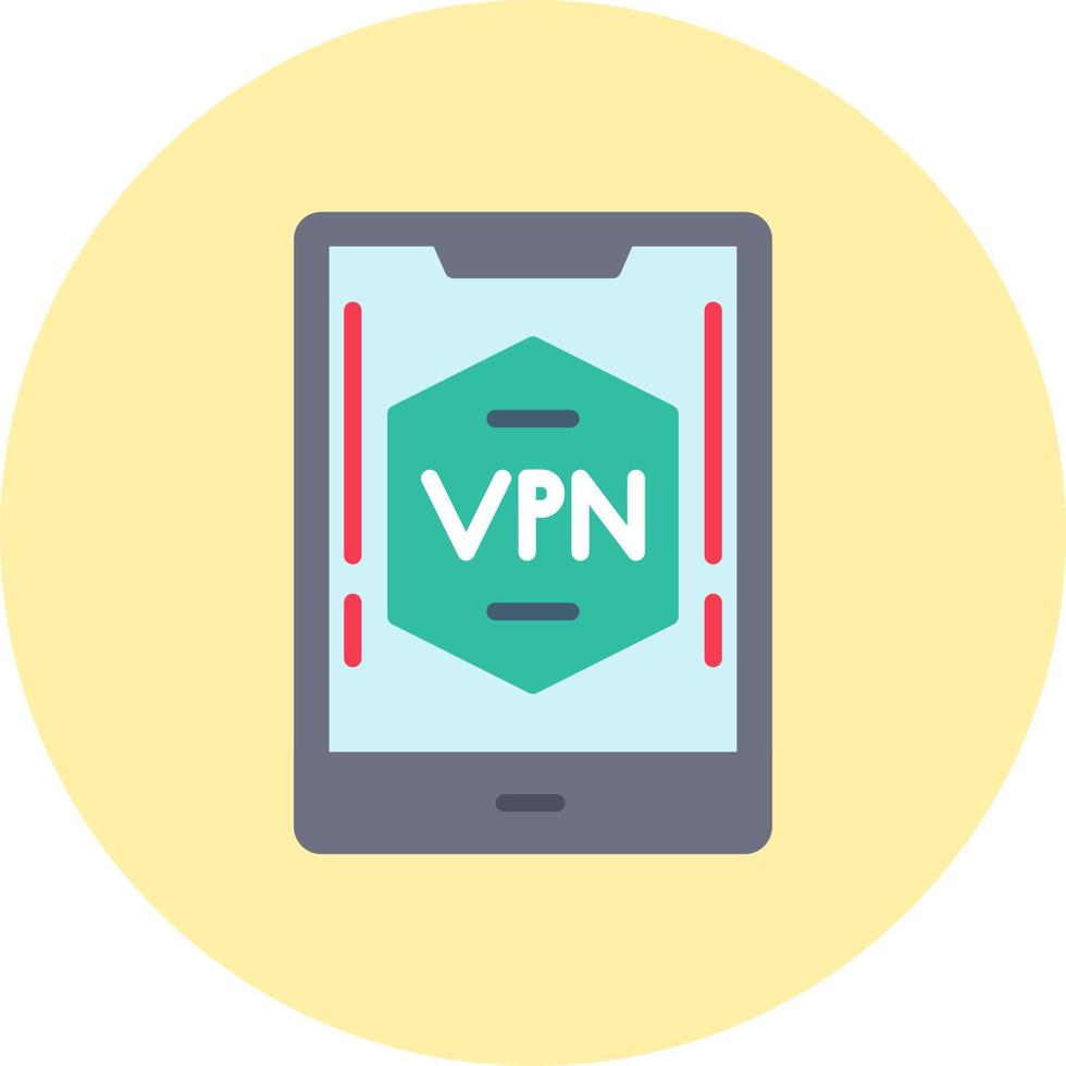 icône de vecteur vpn mobile