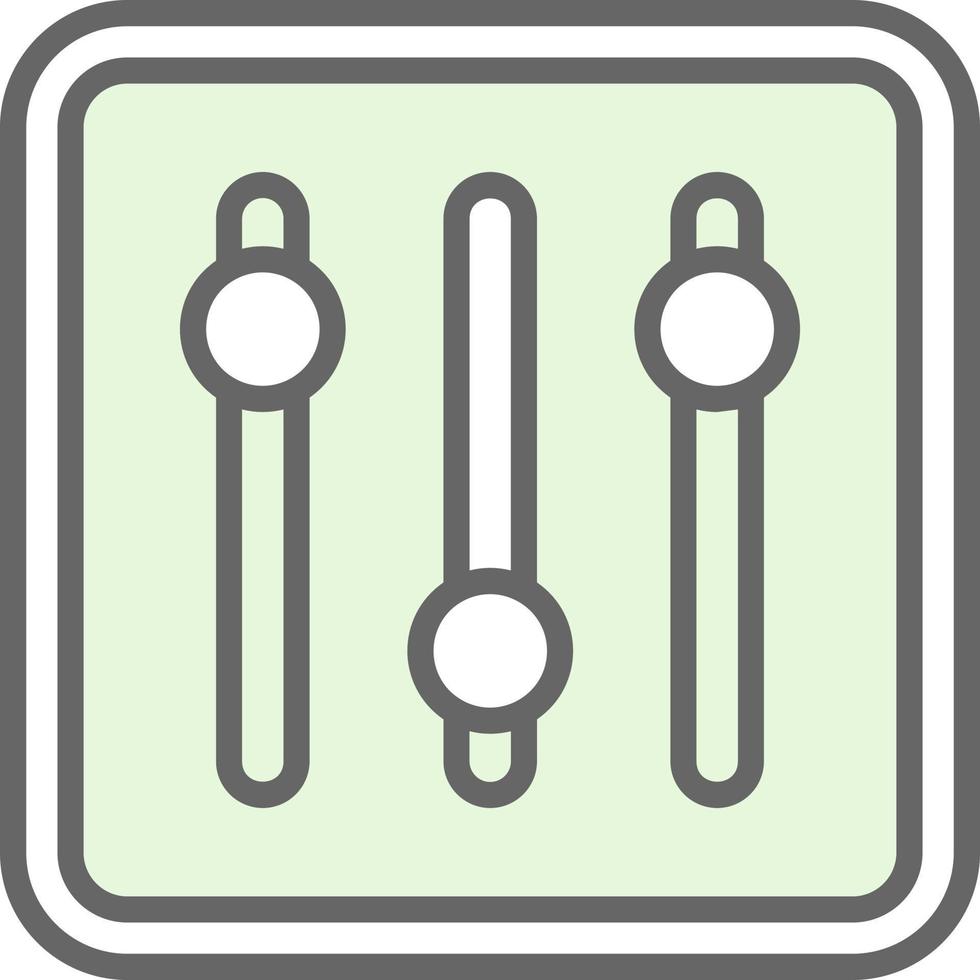 conception d'icône de vecteur de contrôleur d'égaliseur