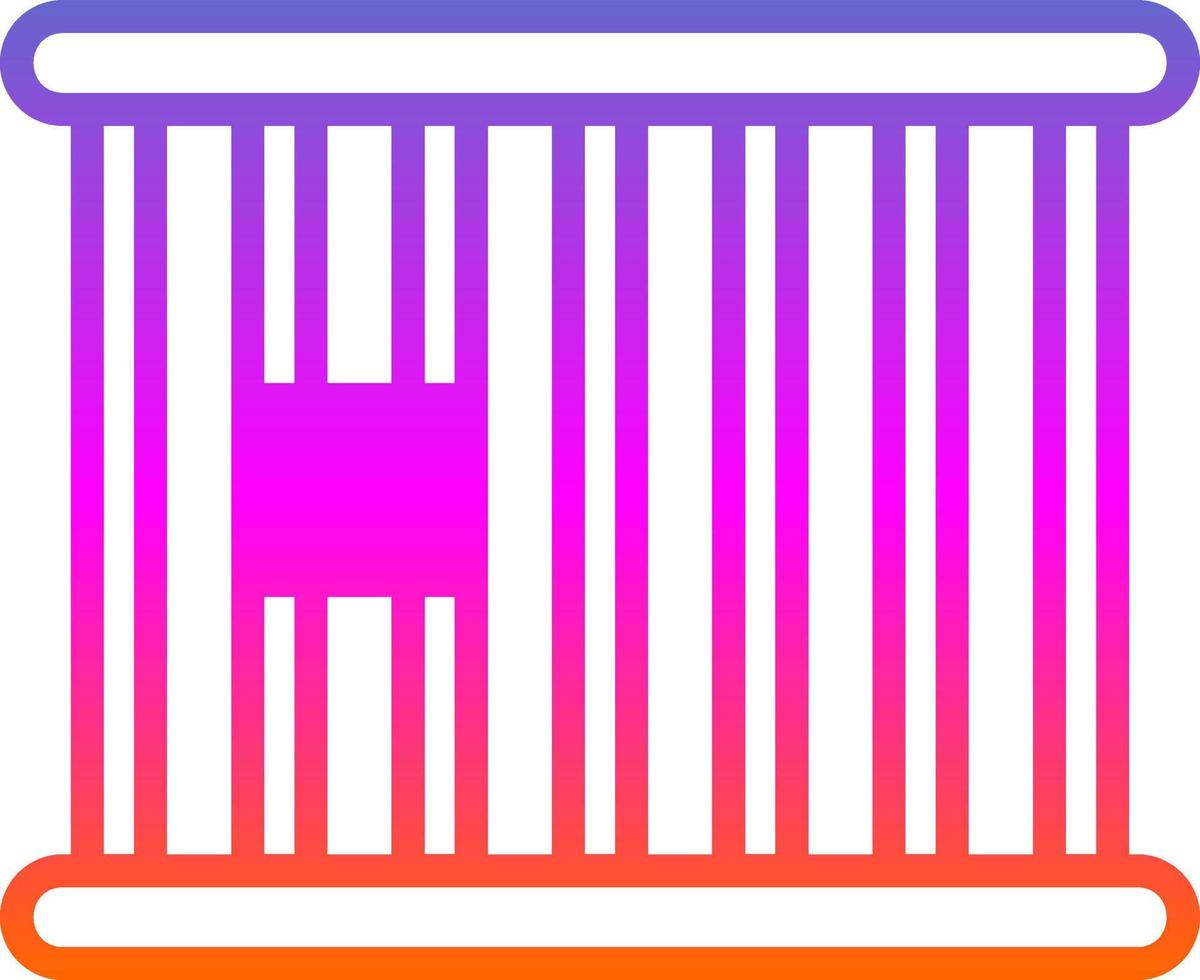 conception d'icône de vecteur de cellule de prison