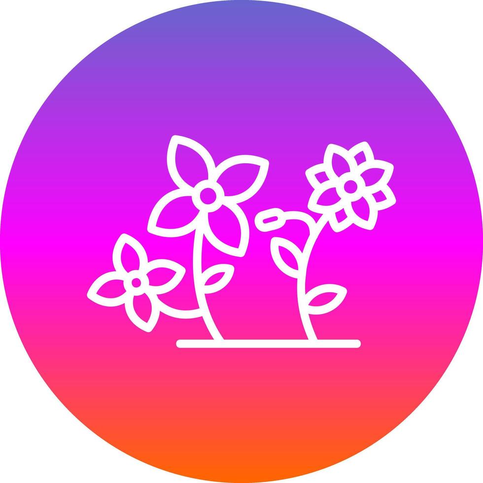 conception d'icône de vecteur de fleurs