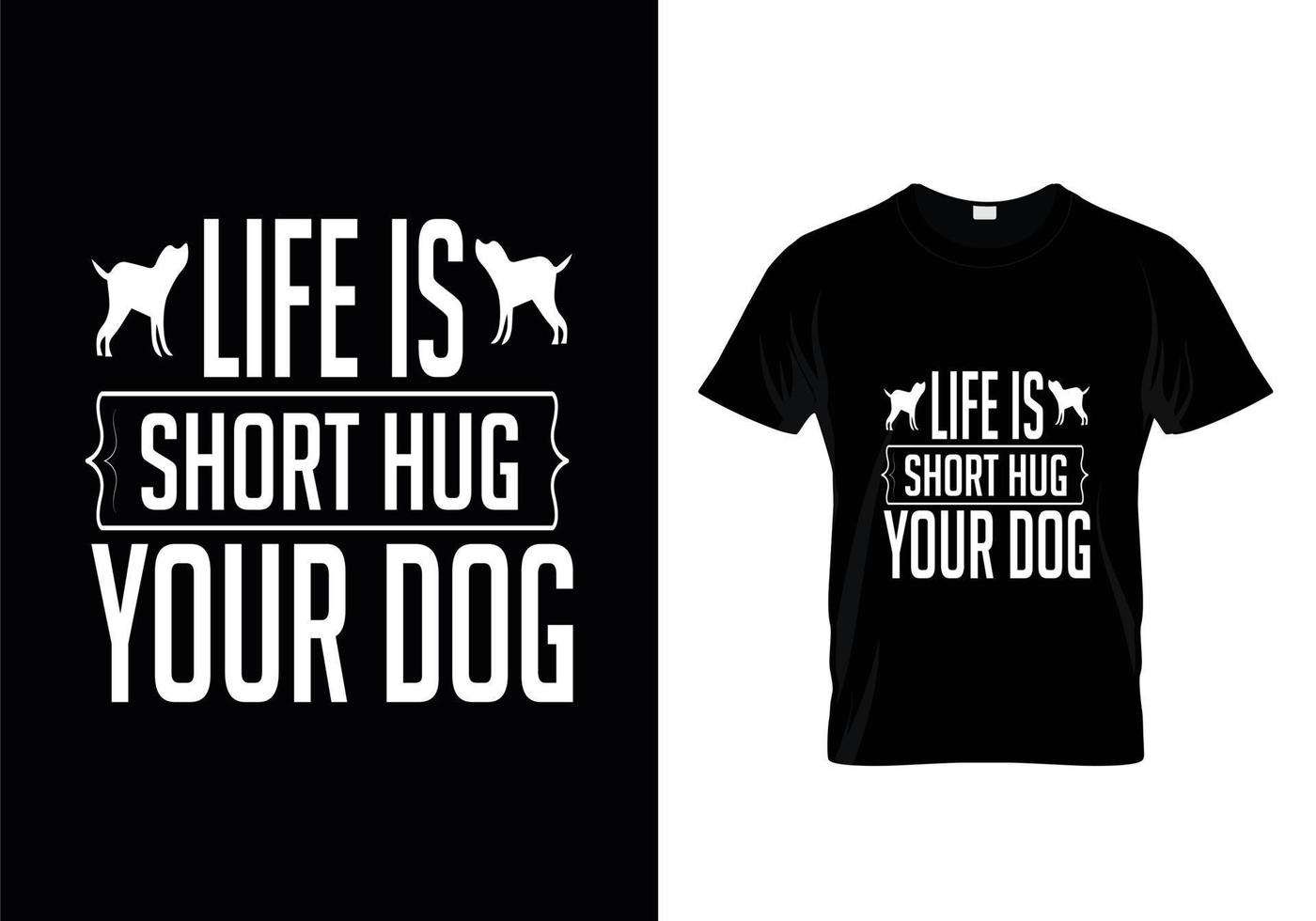 conception de t-shirt pour chien. conception de patte pour les amoureux des chiens. dire - mon chien pense que je suis génial. vecteur