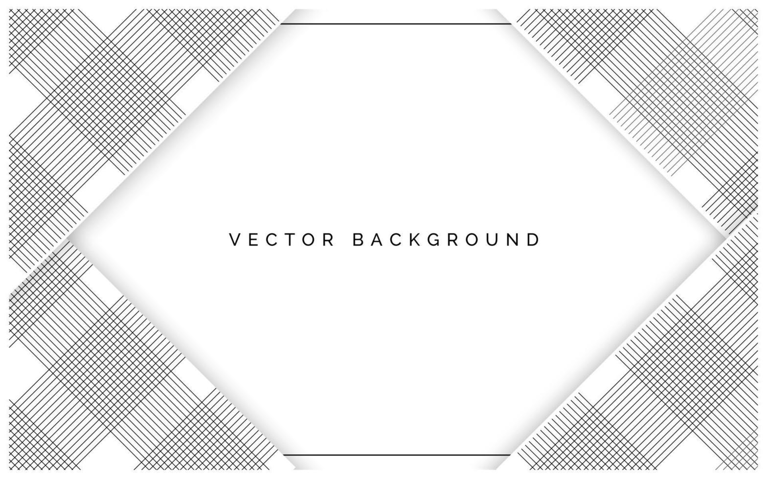 design de fond rectangle noir et blanc de luxe vecteur