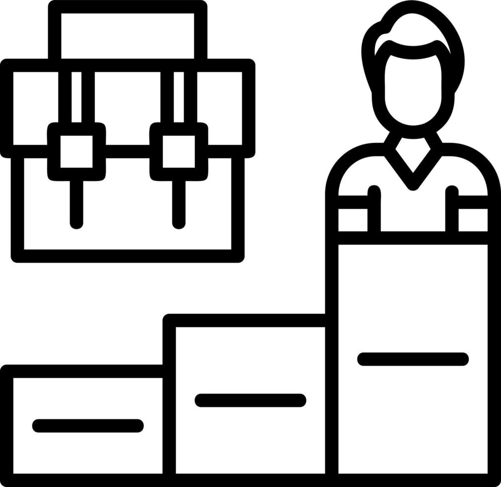 conception d'icône de vecteur de carrière