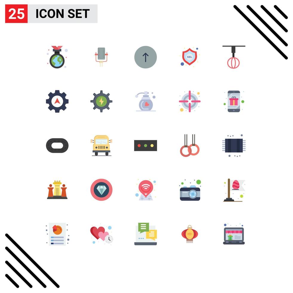 25 icônes créatives signes et symboles modernes de la maison ssl flèche sécurité web éléments de conception vectoriels modifiables vecteur
