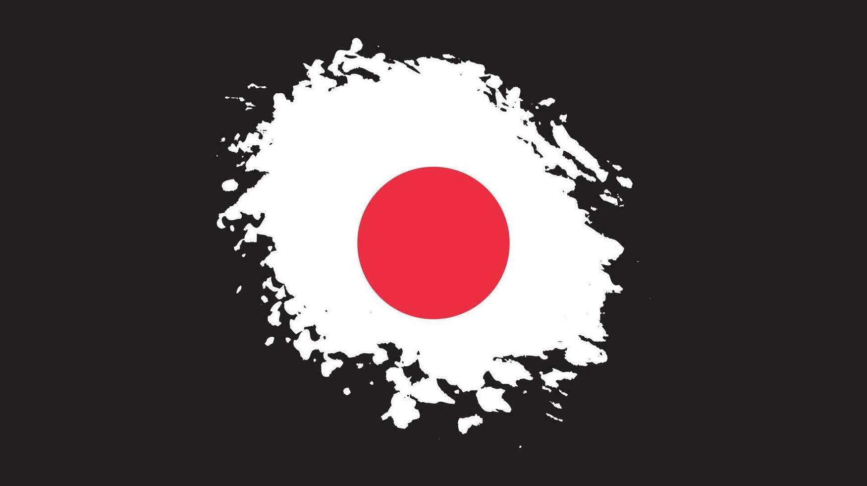 conception de vecteur de drapeau de texture japon