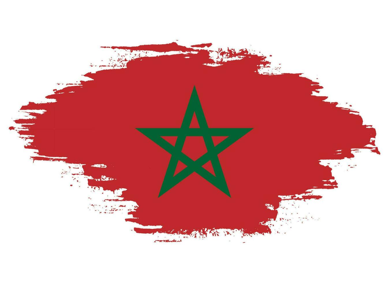 drapeau maroc abstrait en détresse vecteur