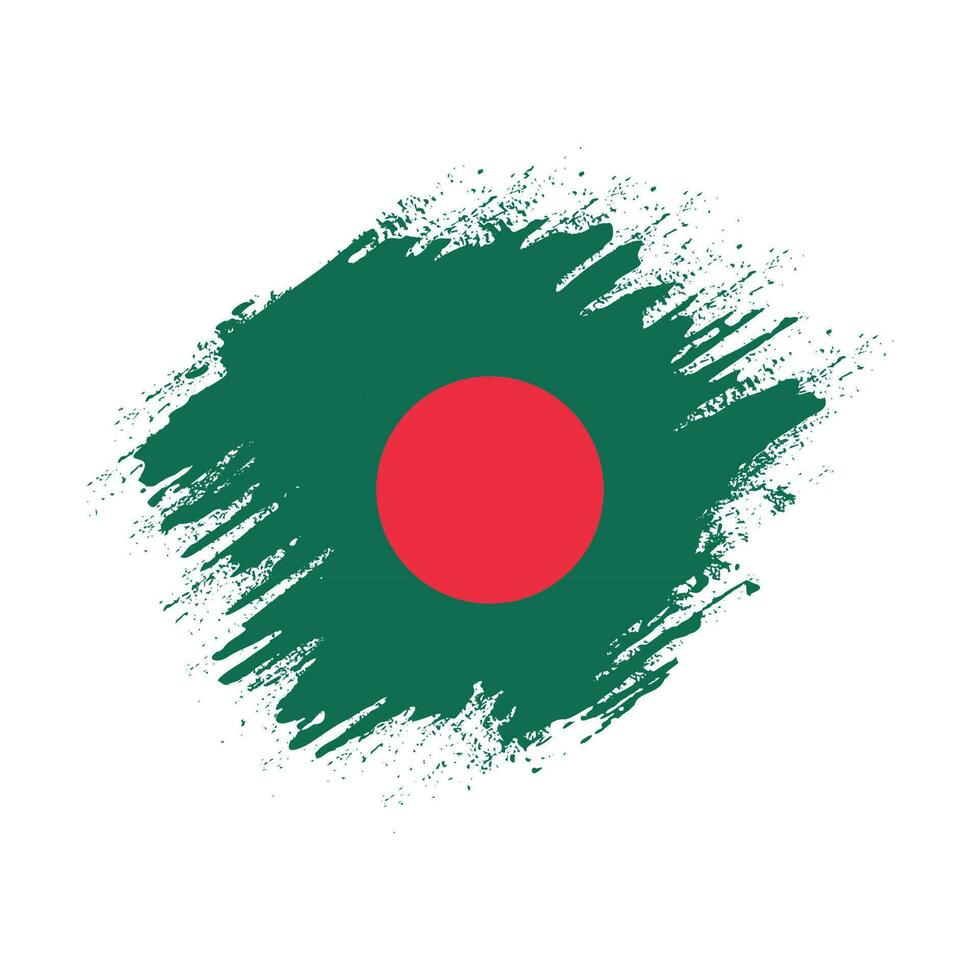 nouveau vecteur de drapeau bangladesh texture colorée