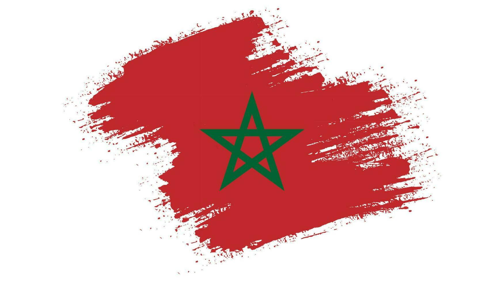 maroc fané grunge texture drapeau vecteur