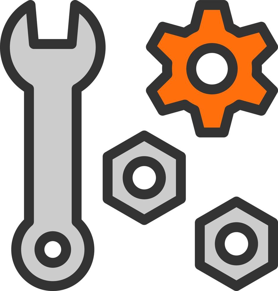 conception d'icônes vectorielles d'outils de réparation vecteur