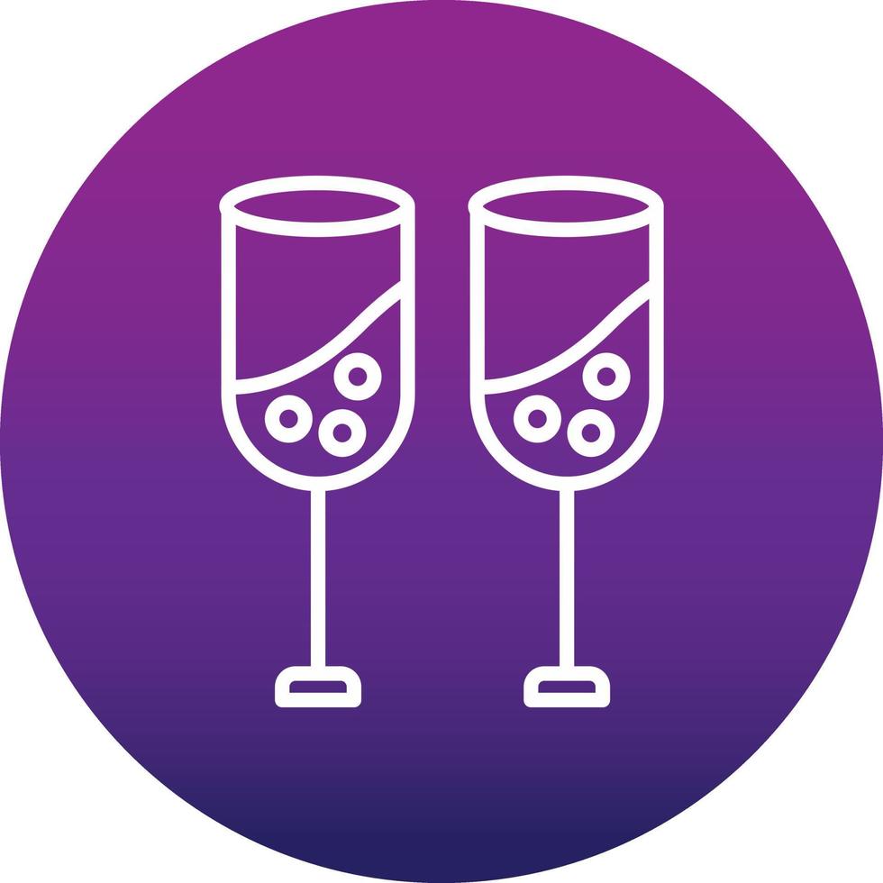 icône de vecteur de champagne