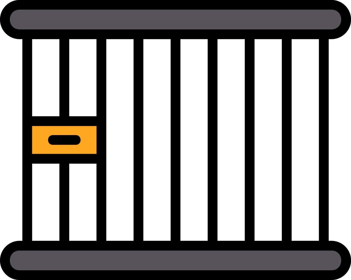 conception d'icône de vecteur de prison