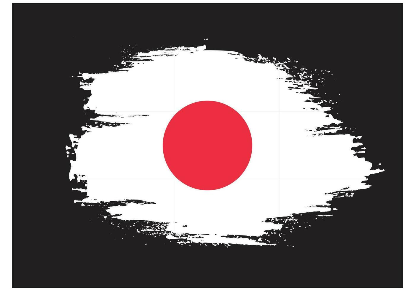 vecteur de drapeau splash japon texture grunge professionnel