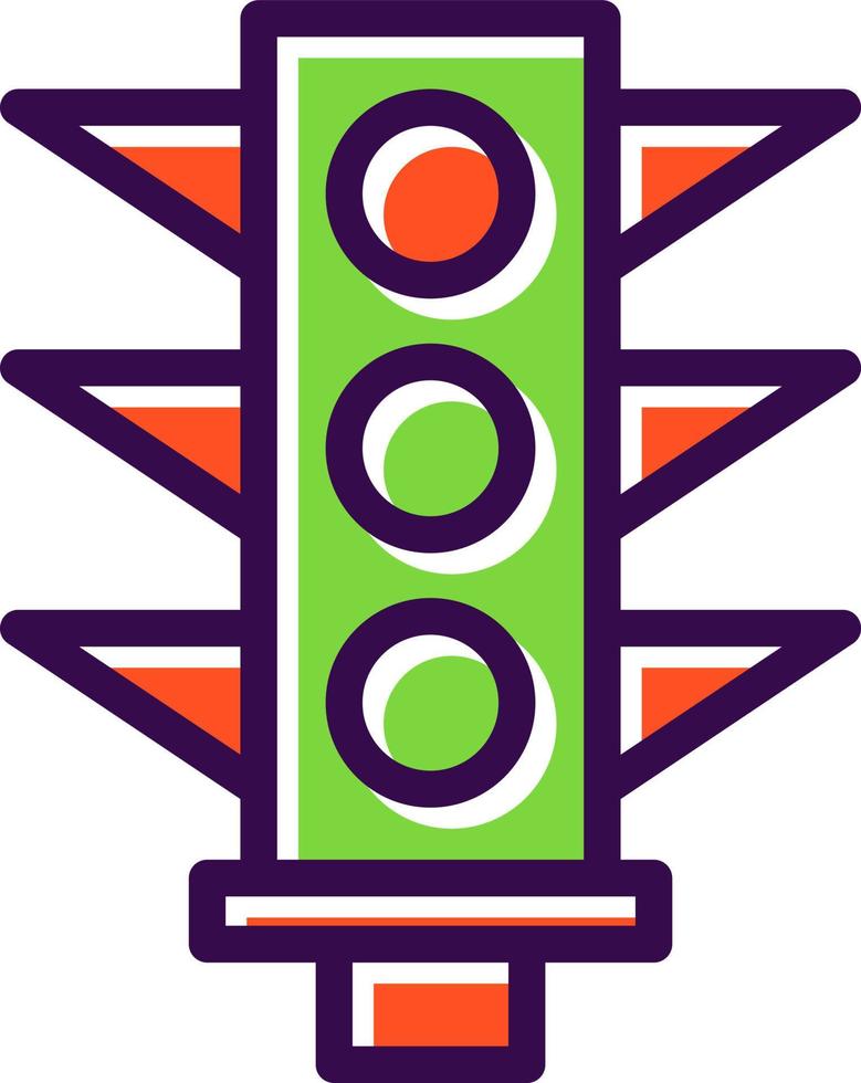 conception d'icône de vecteur de signal de trafic