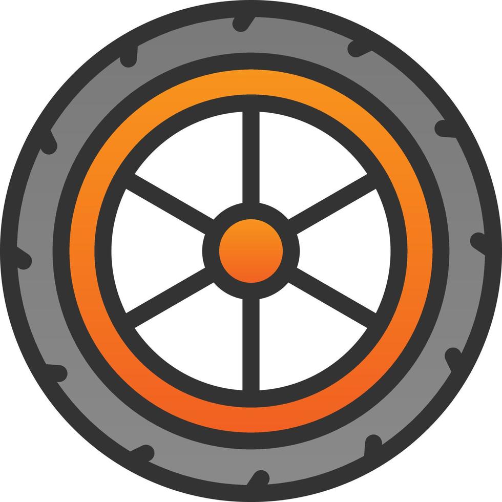 conception d'icône de vecteur de pneus