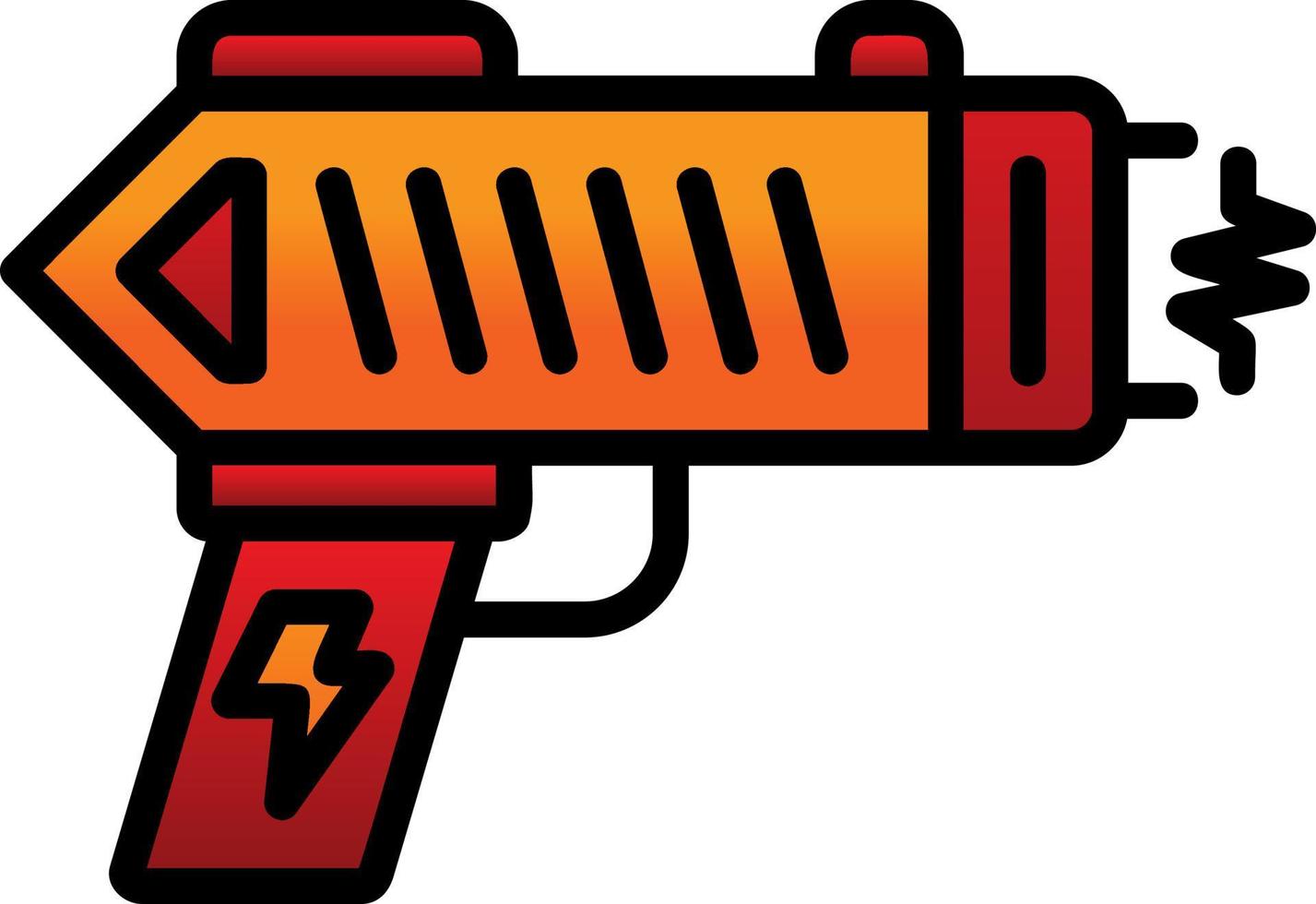 conception d'icône de vecteur de pistolet paralysant