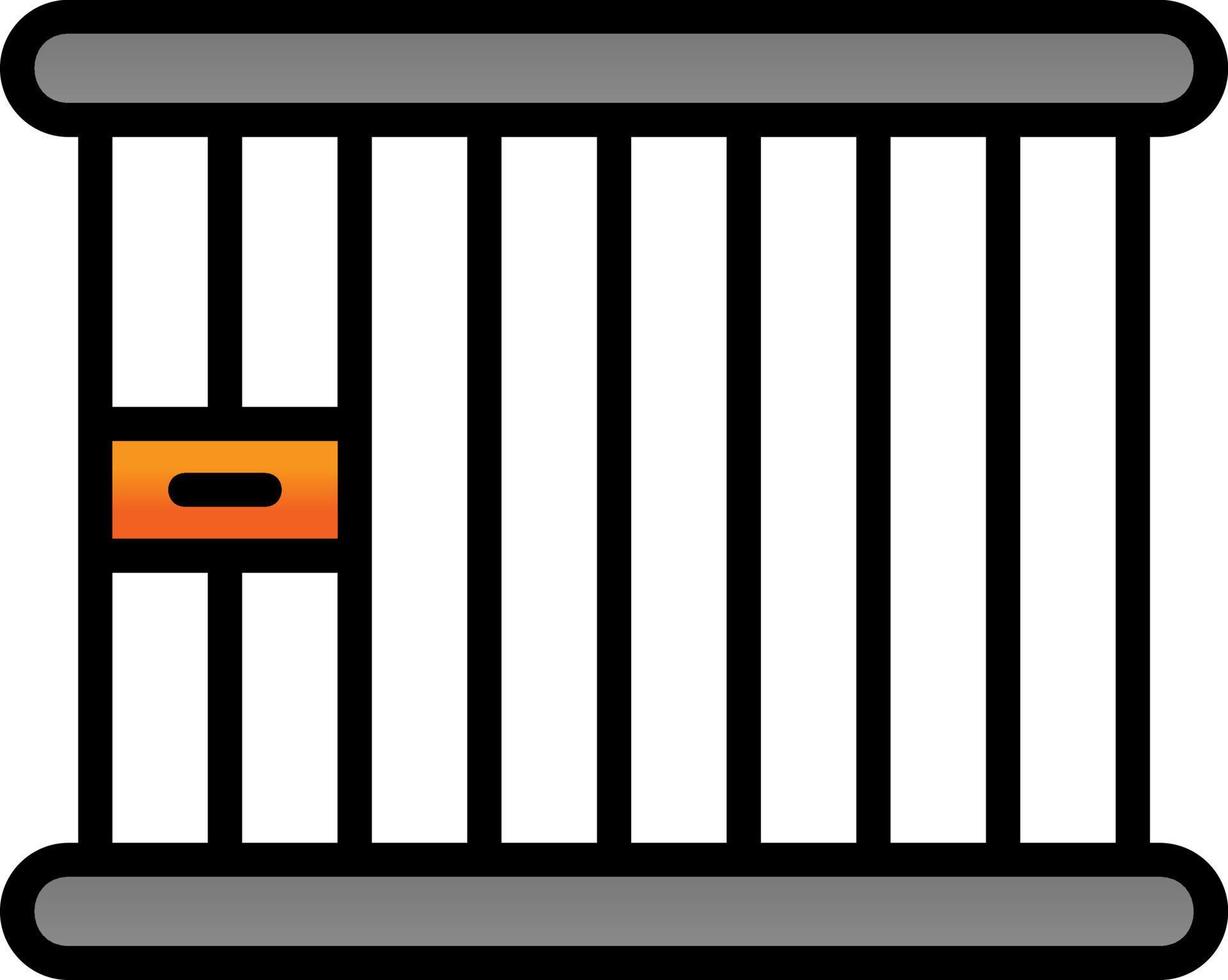 conception d'icône de vecteur de prison