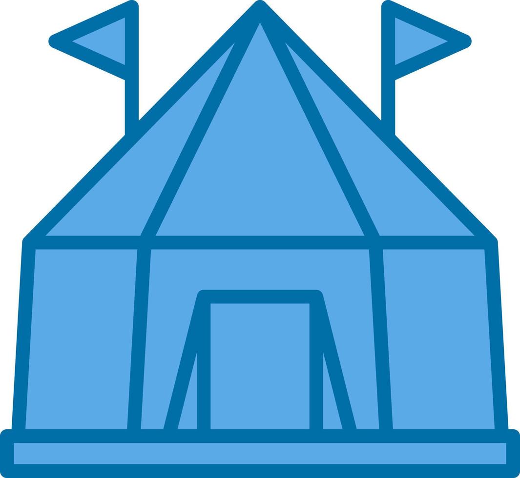 conception d'icône de vecteur de tente de cirque