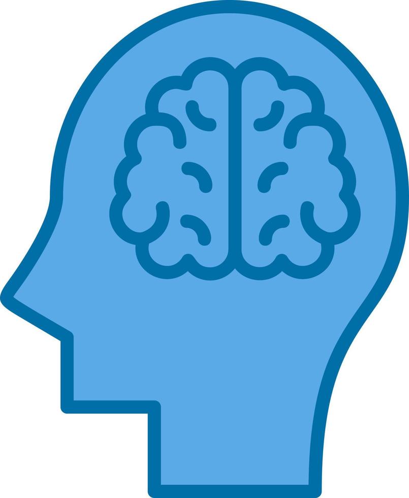 conception d'icône de vecteur de cerveau