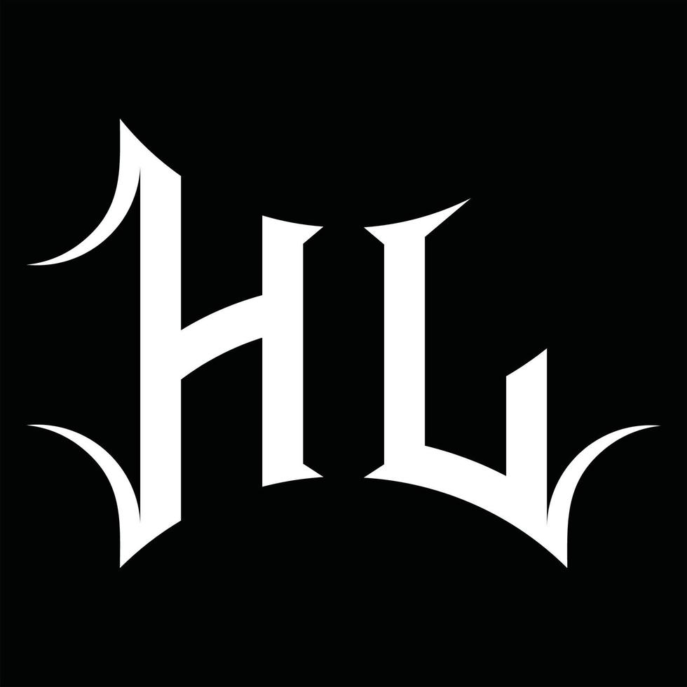 monogramme de logo hj avec modèle de conception de forme abstraite vecteur