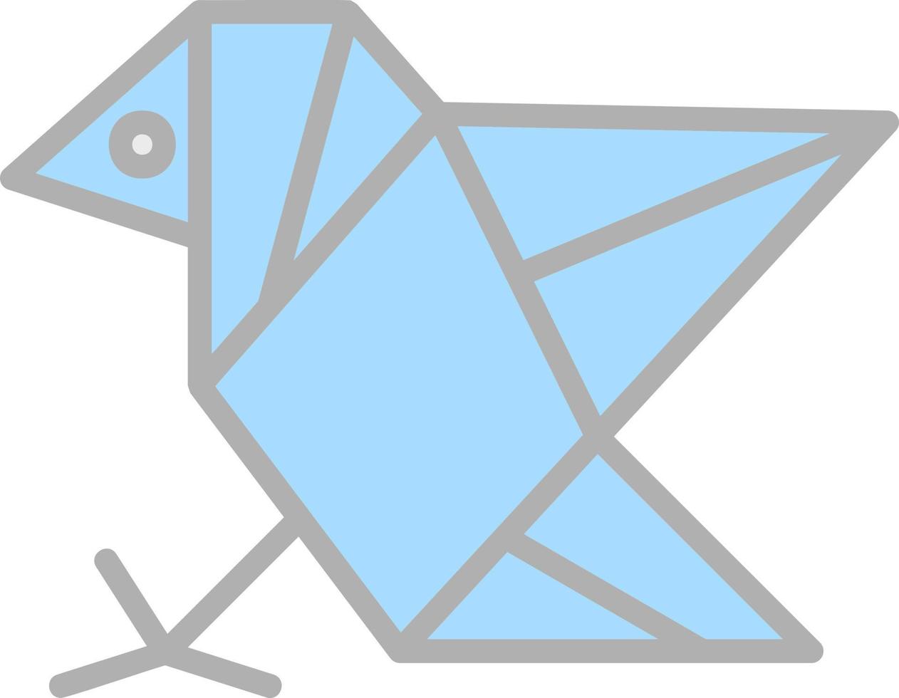 conception d'icône vecteur origami