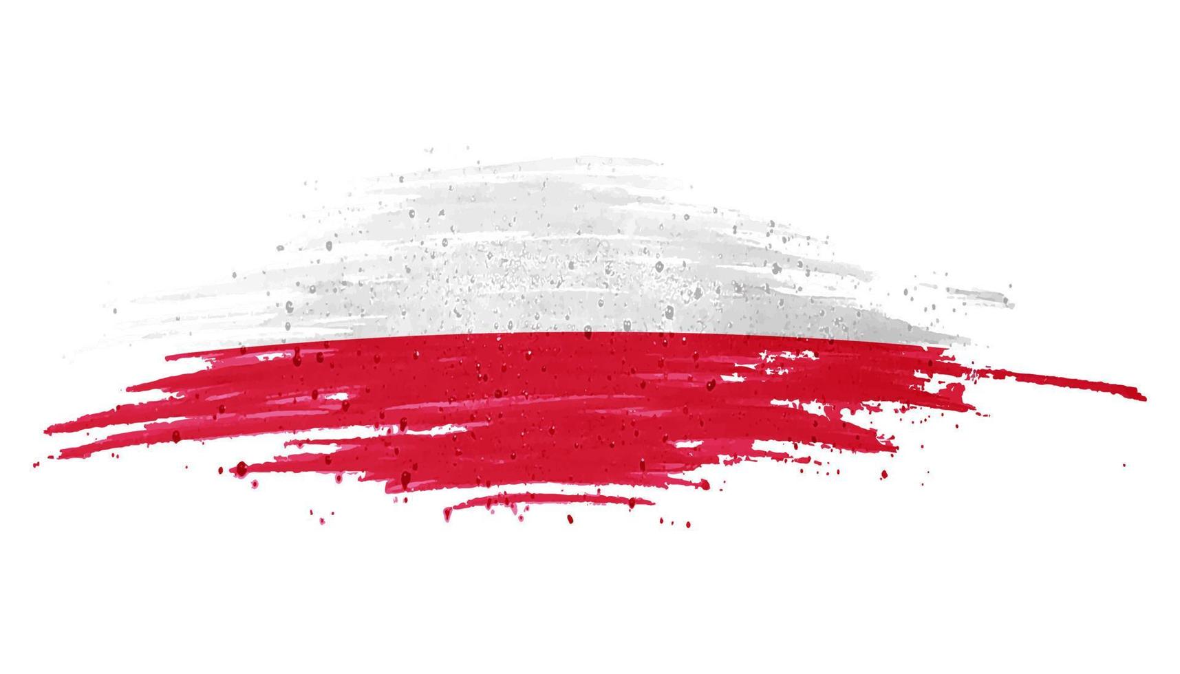 drapeau national de la pologne vecteur