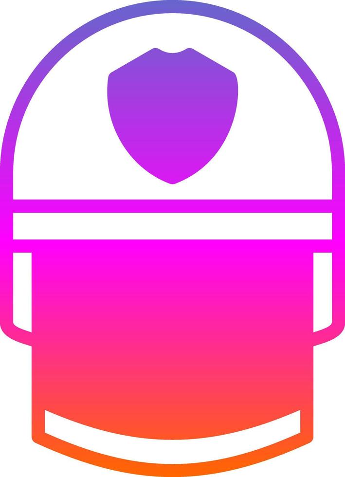 conception d'icône de vecteur de casque de police