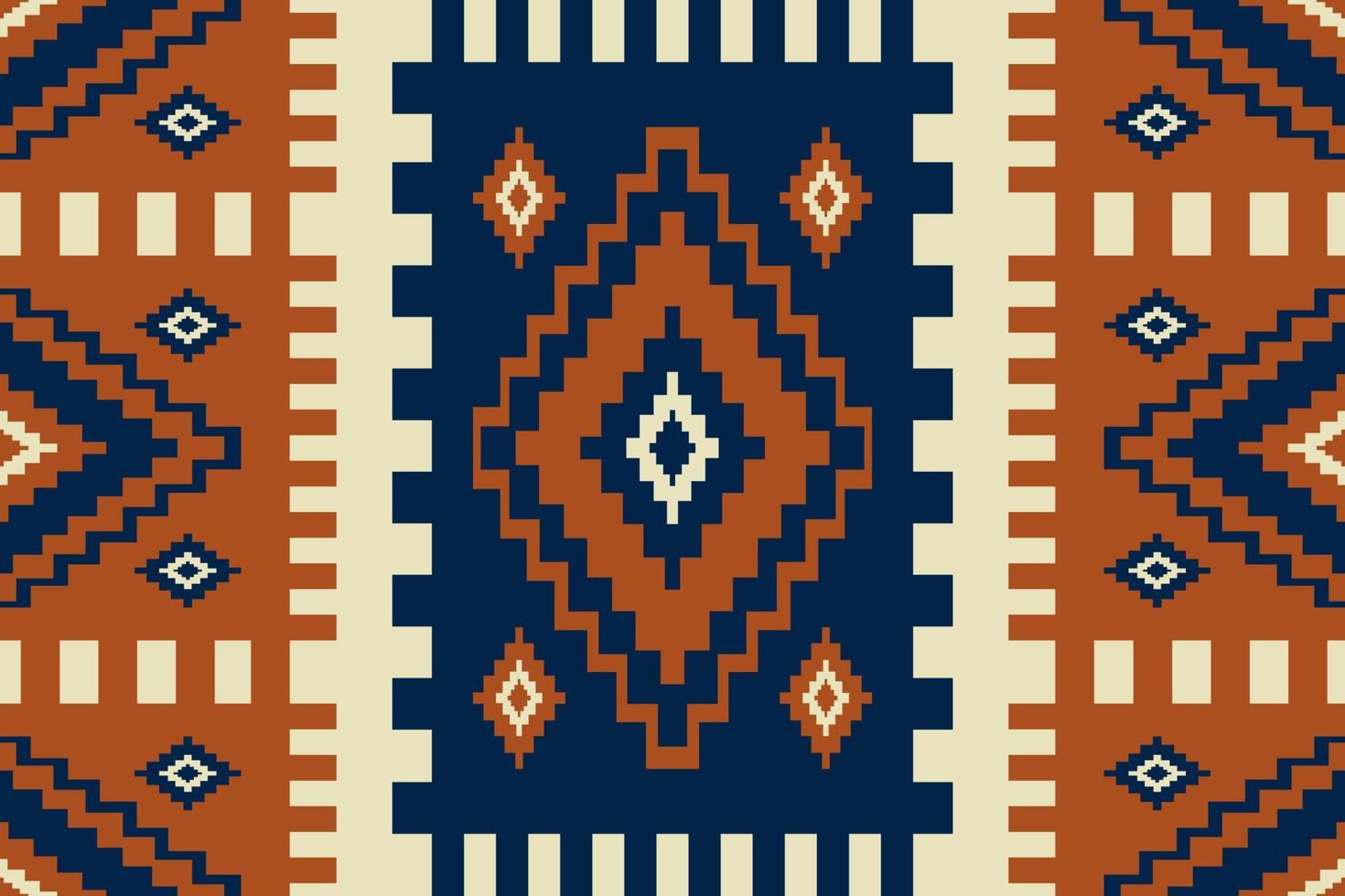 motif vintage géométrique ethnique. style boho de modèle sans couture en forme de losange carré géométrique. motif kilim africain utilisé pour le tissu, le textile, les éléments de décoration de la maison, le rembourrage, l'emballage. vecteur