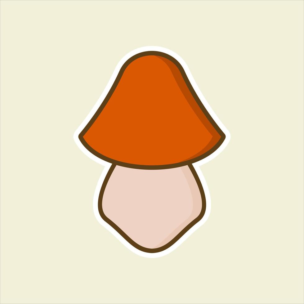 illustration vectorielle de champignon design plat. icône de champignon vecteur