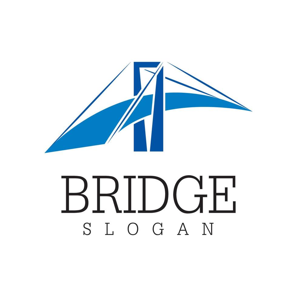 conception d'icône de logo de pont et symbole d'entreprise vecteur