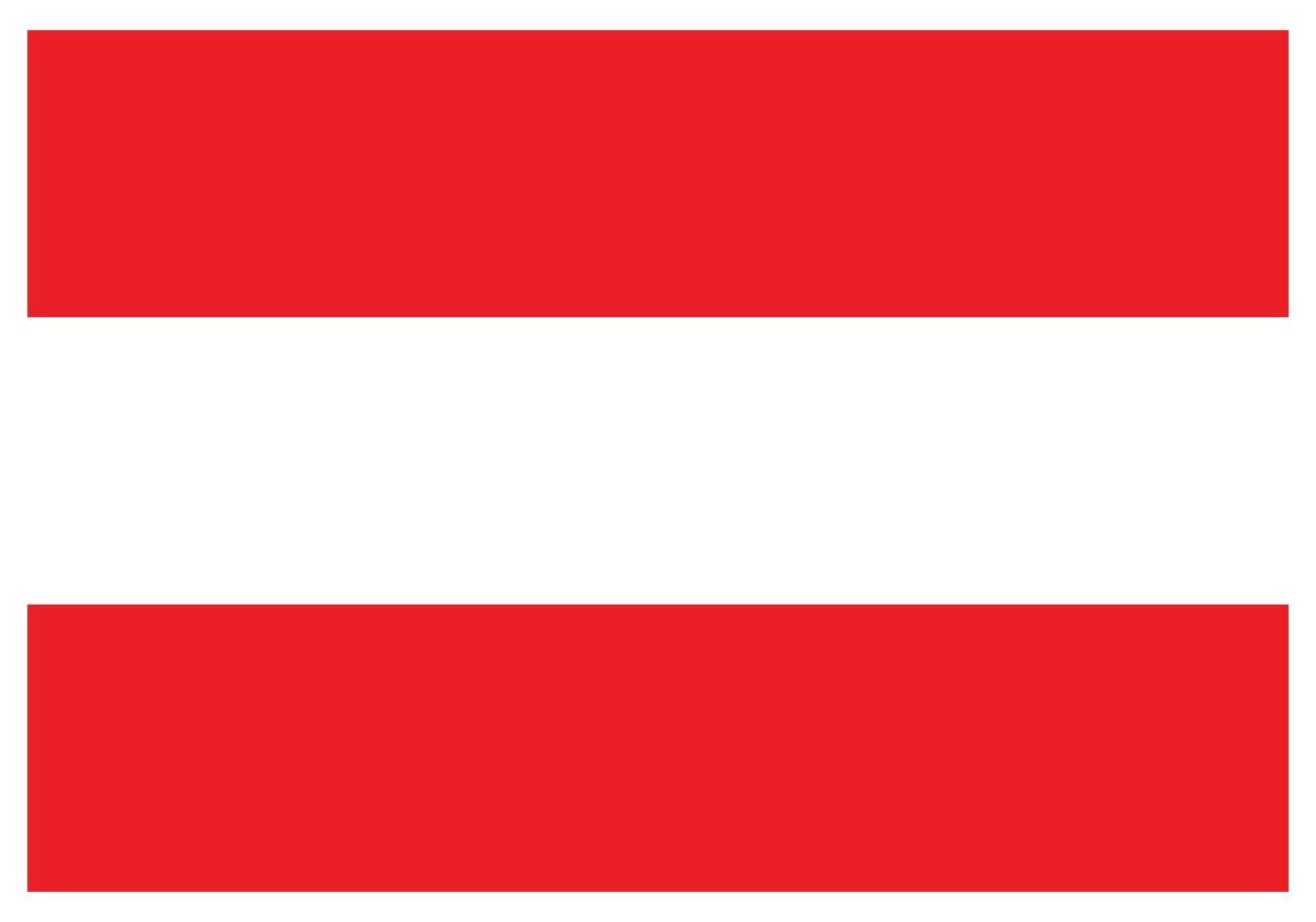 drapeau national de l'Autriche - icône de couleur plate. vecteur