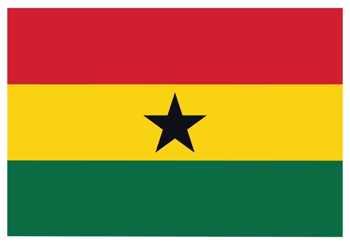 drapeau national du ghana - icône de couleur plate. vecteur