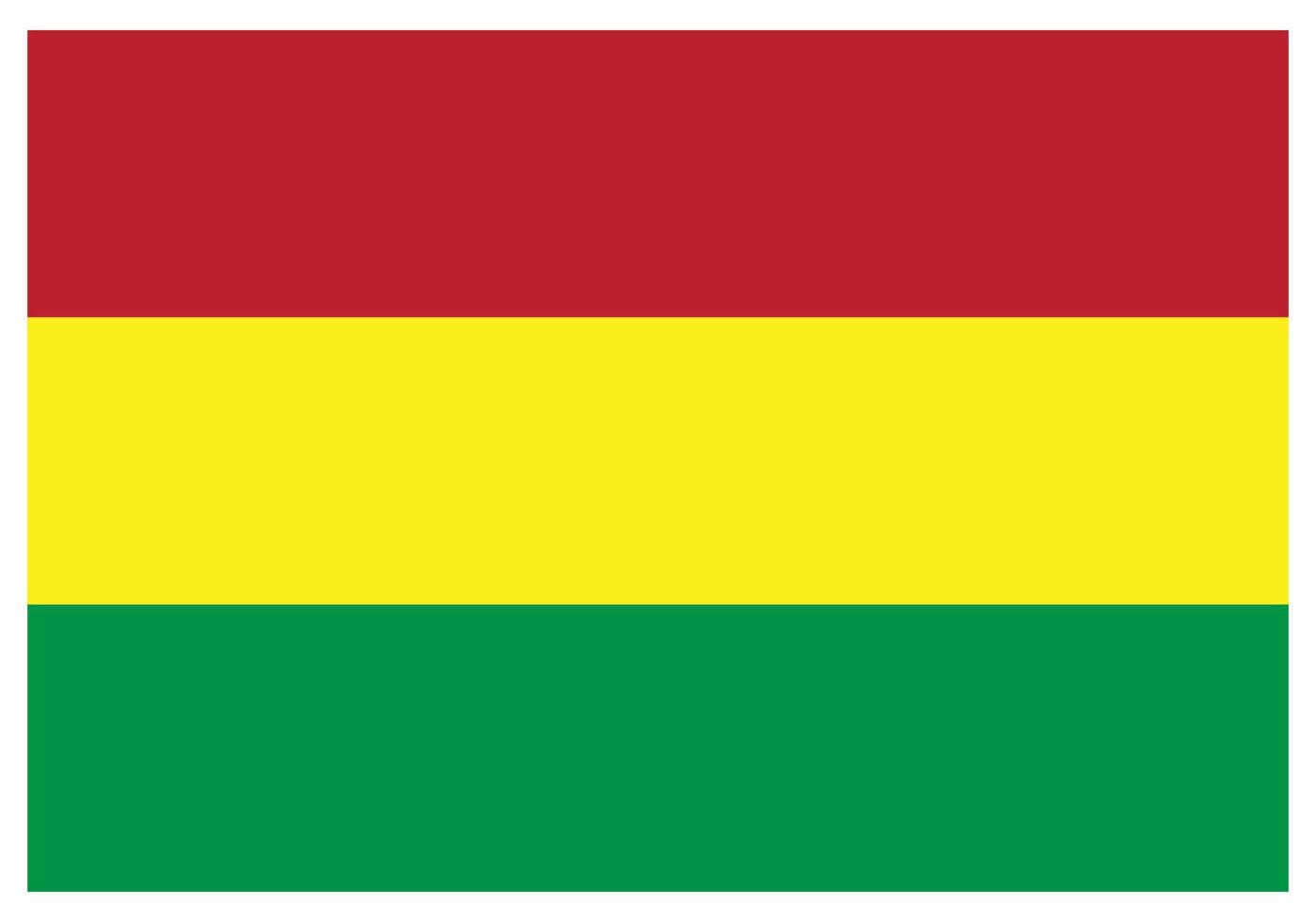 drapeau national de bolivie - icône de couleur plate. vecteur