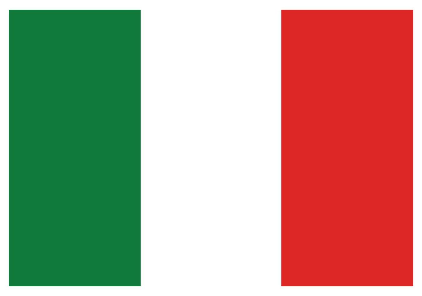 drapeau national de l'italie - icône de couleur plate. vecteur