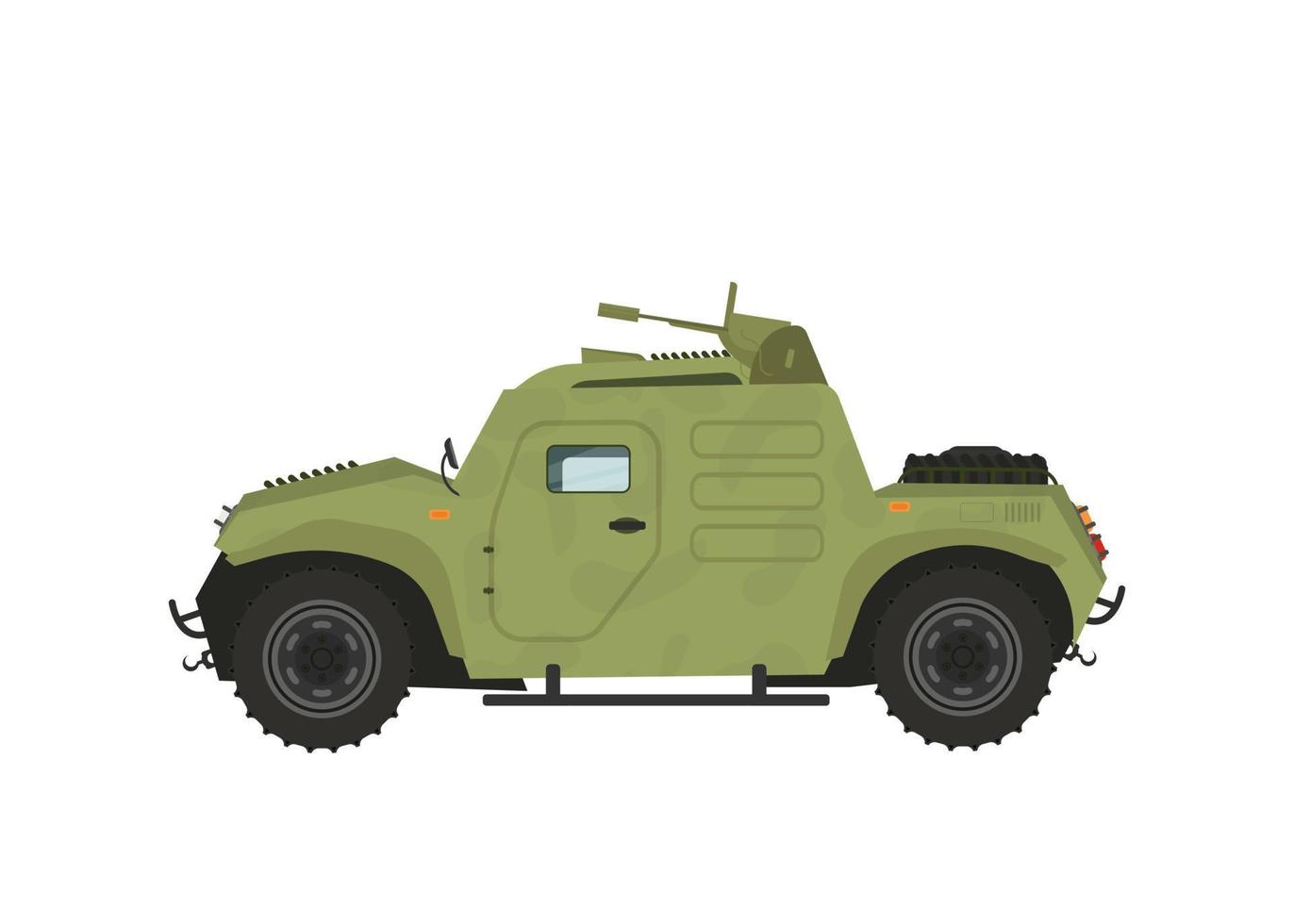 illustration de véhicule militaire moderne, adaptée à l'actif du jeu, à l'icône, à l'infographie et à d'autres fins graphiques militaires vecteur