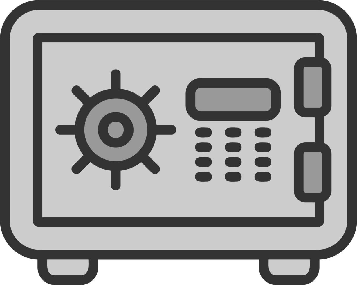 conception d'icône de vecteur de coffre-fort