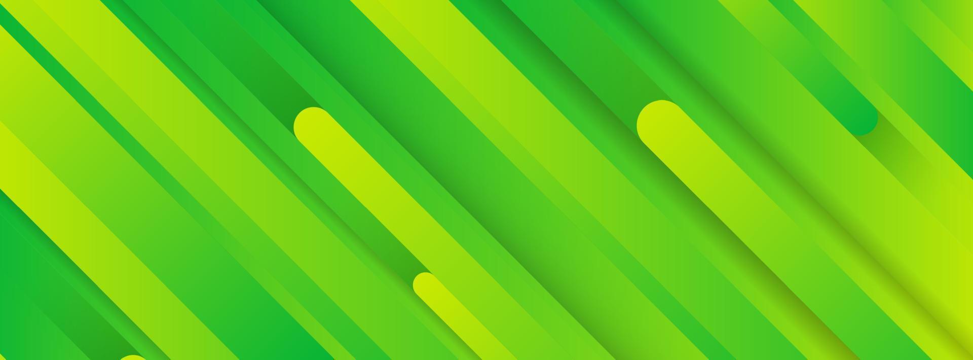 fond vert géométrique tendance avec des lignes abstraites. conception de bannière. modèle dynamique futuriste. illustration vectorielle vecteur