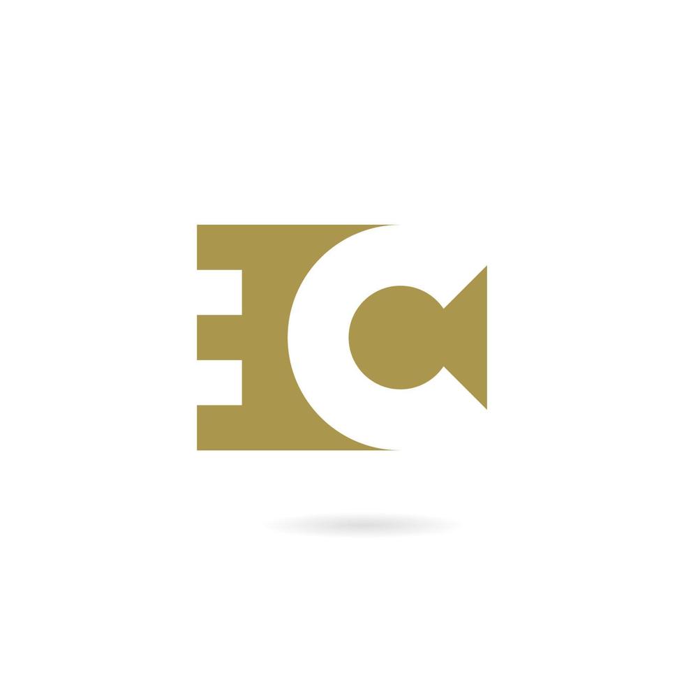 creative c logo icône initiales basées sur des lettres dans le vecteur. vecteur