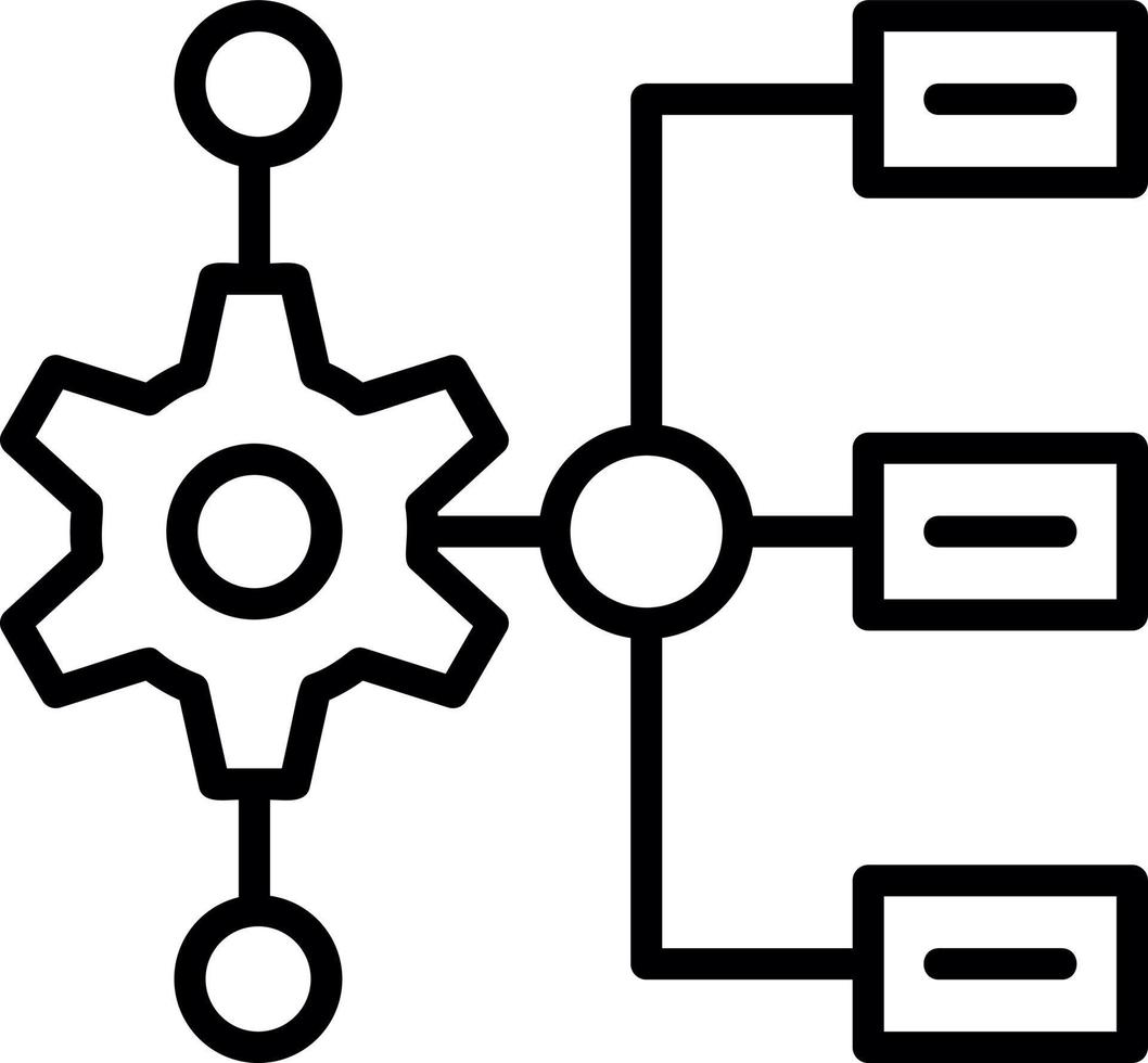 conception d'icône de vecteur de flux de travail